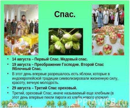 Пришли спасы - делай припасы
